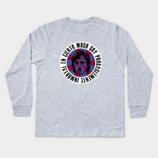 Cruyff design in Barça colours with quote Kids Long Sleeve T-Shirt